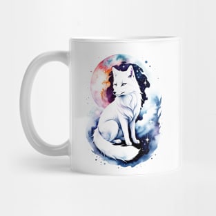 Watercolor Arctic Fox Mug